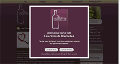 Desktop Screenshot of caves-de-courcelles.fr